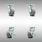 Service Caster 5 Inch SS Thermoplastic Rubber Swivel Caster Set with Roller Bearing 2 Brake SCC SCC-SS30S520-TPRRD-2-TLB-2 - alternate 1